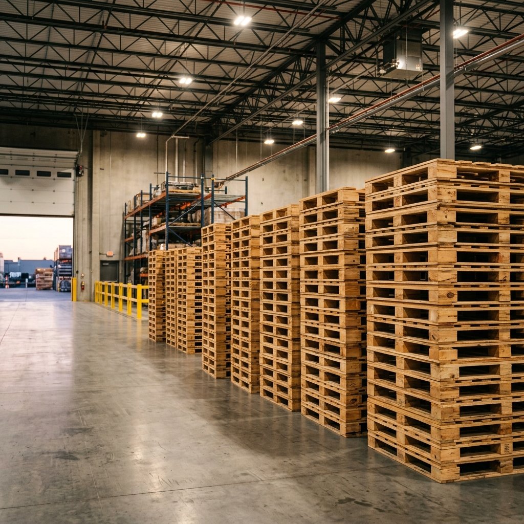 Premium wooden pallets available for sale in bulk quantities