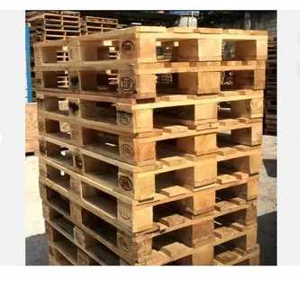 Euro Pallets stacked in a warehouse