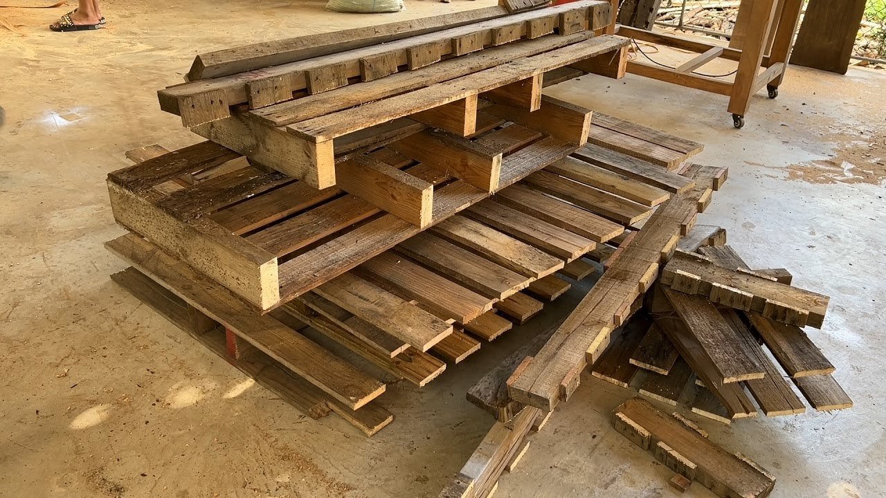 4-way wooden block pallet