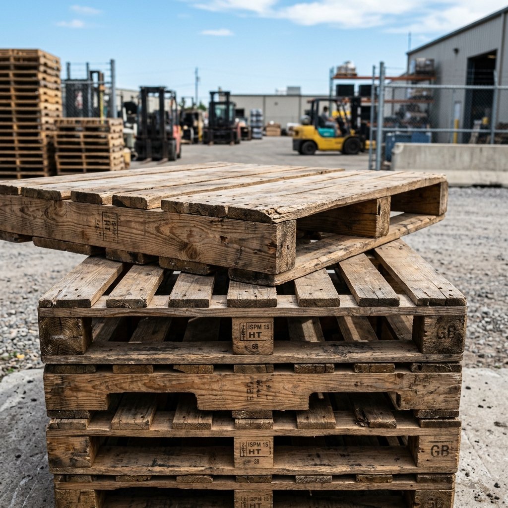 We buy used and scrap wooden pallets at competitive prices