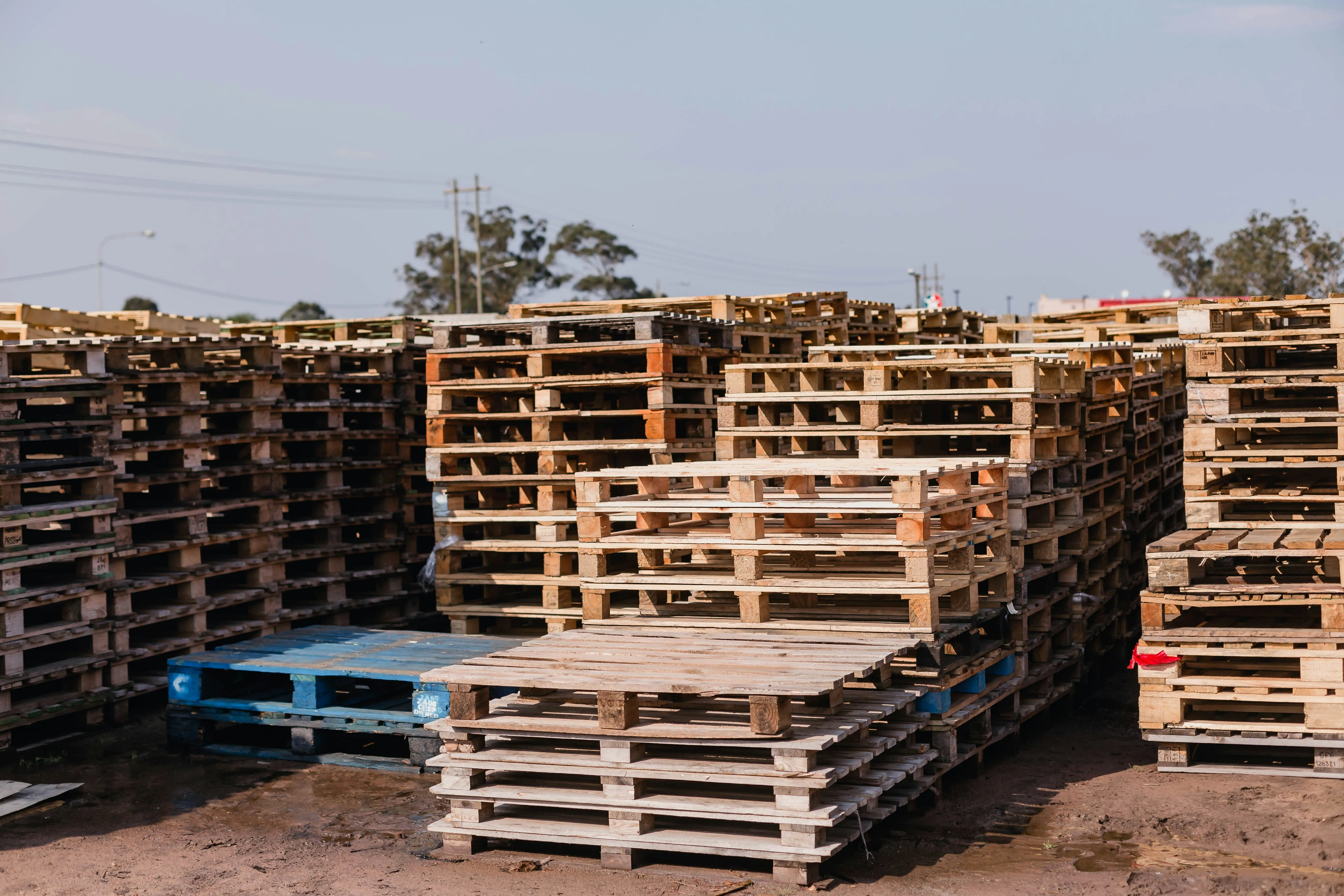 High-quality wooden pallets for commercial, industrial, and transportation needs